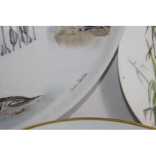 323 - QUANTITY OF ANTIQUE BIRD PLATES