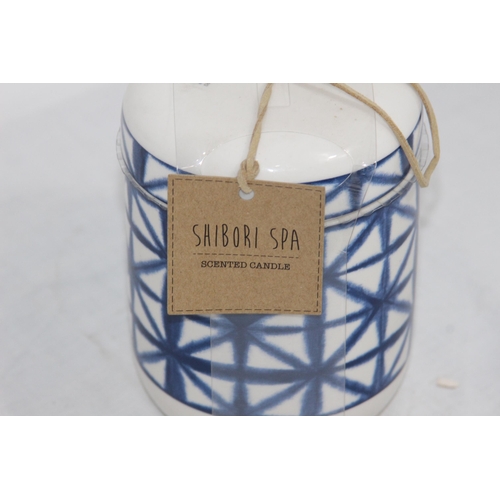 358 - SHIBORI SPA CANDLE 
13CM