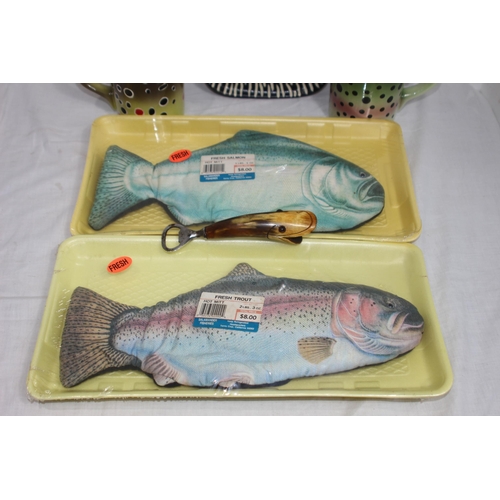 362 - QUANTITY OF FISH MEMORABILIA 
13CM