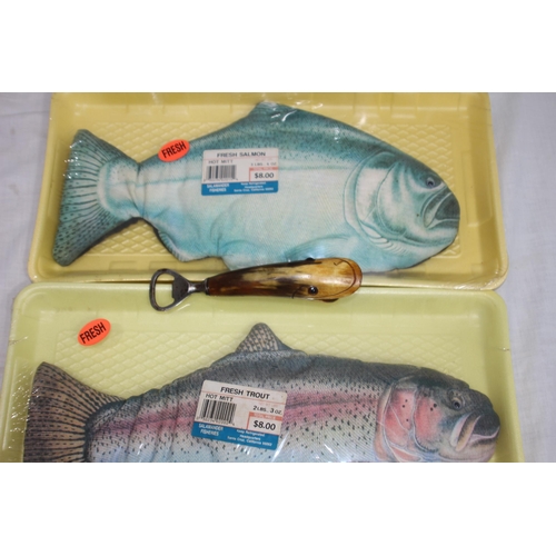 362 - QUANTITY OF FISH MEMORABILIA 
13CM