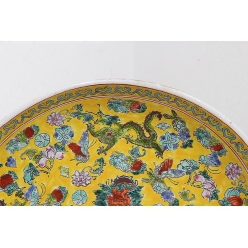 365 - VINTAGE CHINESE CHARGER DECORATED WITH DRAGONS 
30CM