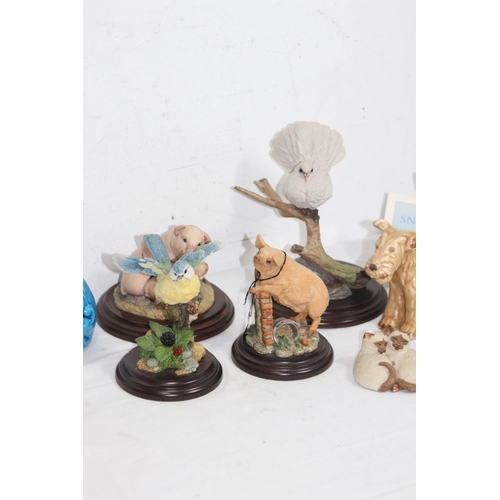 369 - QUANTITY OF ANIMAL FIGURES ETC