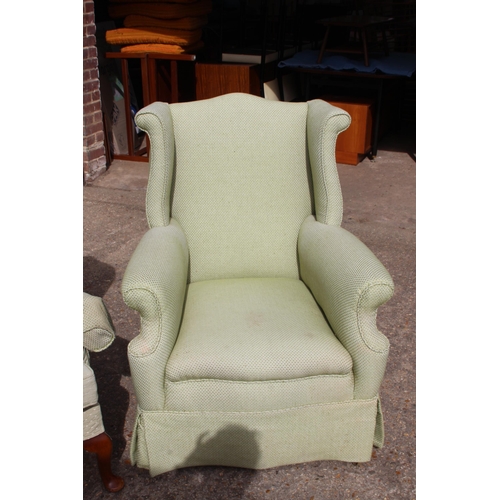 41 - VINTAGE PARKER KNOLL ARMCHAIR AND ONE OTHER 
70 X 79 X 103CM