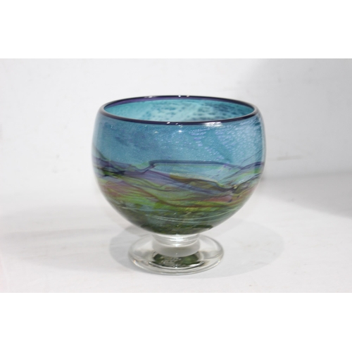 375 - 4 X ART GLASS VASES 
30CM