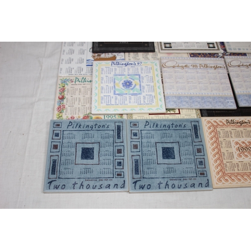 380 - LARGE QUANTITY OF CALENDAR TILES