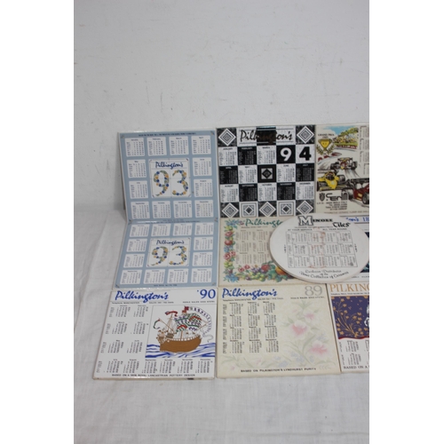 380 - LARGE QUANTITY OF CALENDAR TILES