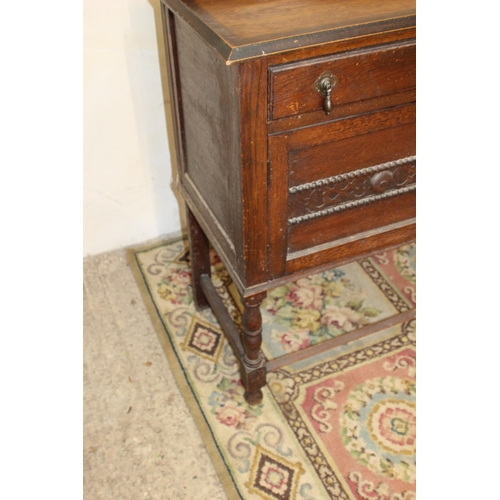 50 - EDWARDIAN BUFFET SIDEBOARD 
120 X 45 X 90CM