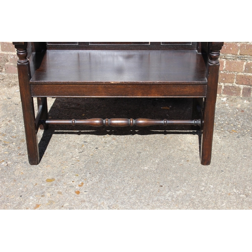 54 - VINTAGE MONKS BENCH 
100 X 52 X 70CM CLOSED 122CM OPEN