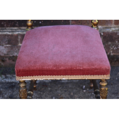 55 - VICTORIAN CORONATION CHAIR - BELIEVED TO BE
29 X 40 X 93CM