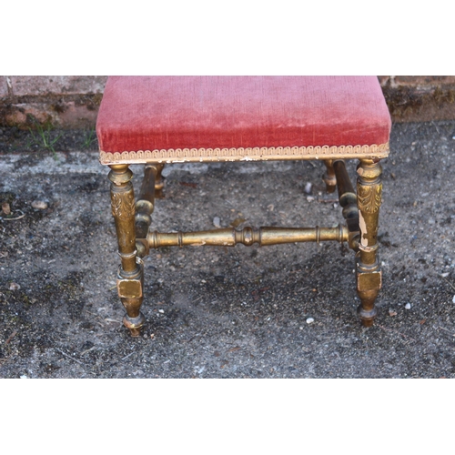 55 - VICTORIAN CORONATION CHAIR - BELIEVED TO BE
29 X 40 X 93CM