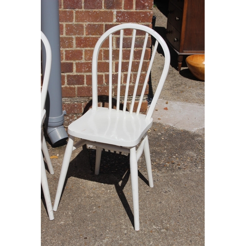 59 - 4 X PAINTED HOOP BACK CHAIRS 
54 X 37 X 84CM