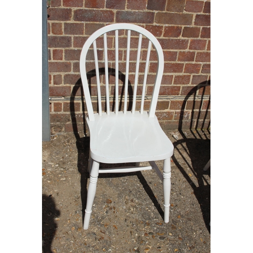 59 - 4 X PAINTED HOOP BACK CHAIRS 
54 X 37 X 84CM