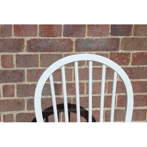 59 - 4 X PAINTED HOOP BACK CHAIRS 
54 X 37 X 84CM