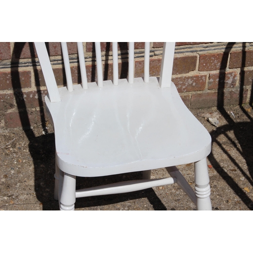 59 - 4 X PAINTED HOOP BACK CHAIRS 
54 X 37 X 84CM