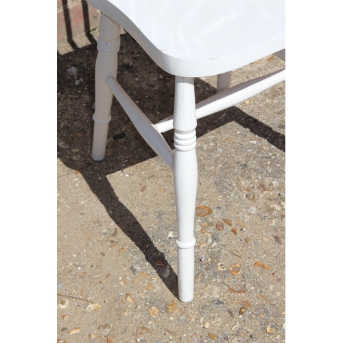 59 - 4 X PAINTED HOOP BACK CHAIRS 
54 X 37 X 84CM