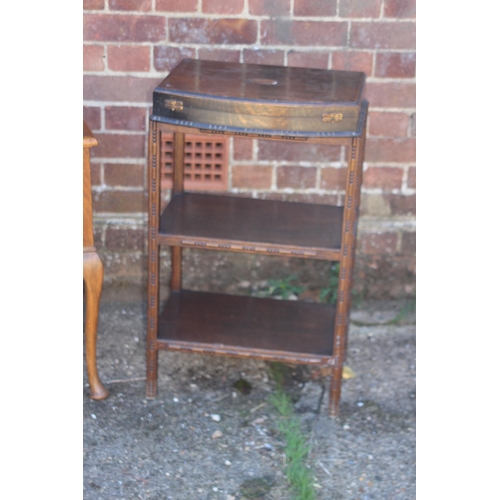 61 - VINTAGE WORKBOX AND CONTENTS AND CUTLERY BOX
45X 35 X 77CM