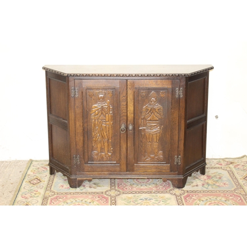 65 - VINTAGE GOTHIC STYLE SIDEBOARD 
120 X 37 X 80CM