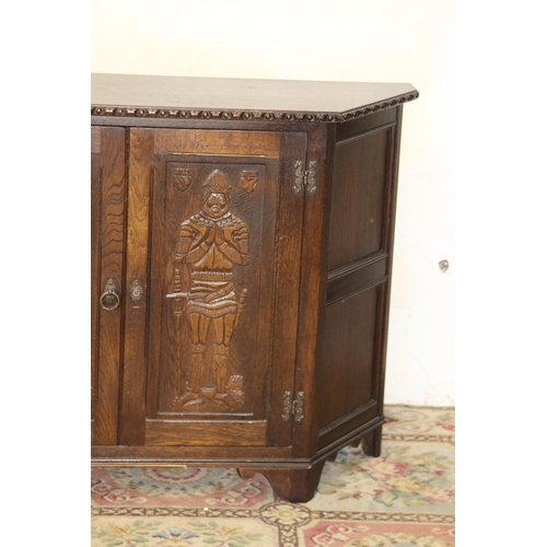 65 - VINTAGE GOTHIC STYLE SIDEBOARD 
120 X 37 X 80CM