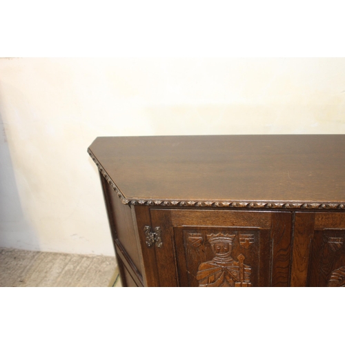 65 - VINTAGE GOTHIC STYLE SIDEBOARD 
120 X 37 X 80CM