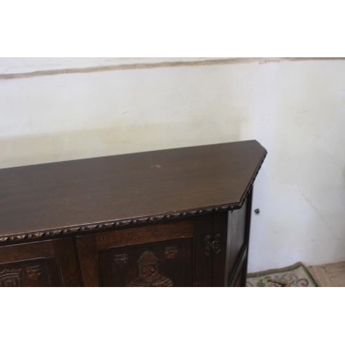 65 - VINTAGE GOTHIC STYLE SIDEBOARD 
120 X 37 X 80CM