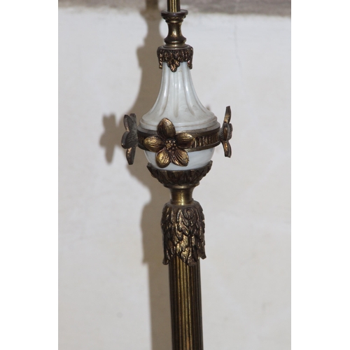 231 - ORNATE BRASS AND ONYX STANDARD LAMP
155CM