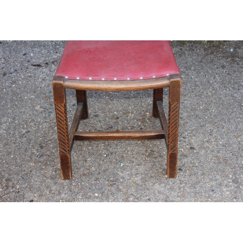 73 - VINTAGE BARLEY TWIST EXTENDING TABLE AND CHAIRS 
148 X 90 X 75CM