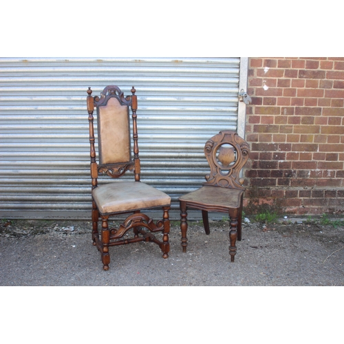 79 - 2 X ANTIQUE HALL CHAIRS
40 X 50 X 120CM