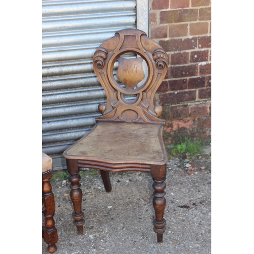 79 - 2 X ANTIQUE HALL CHAIRS
40 X 50 X 120CM