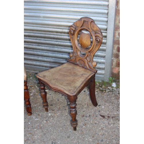 79 - 2 X ANTIQUE HALL CHAIRS
40 X 50 X 120CM