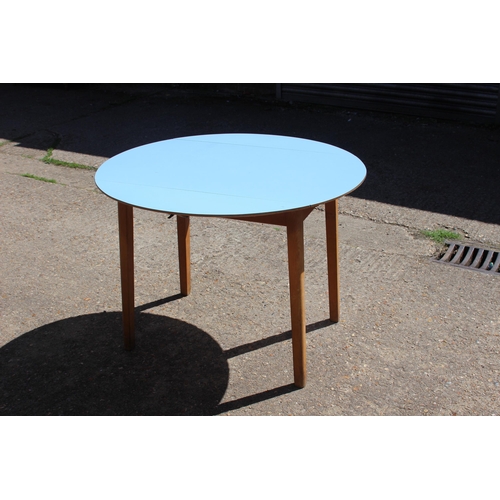 84 - RETRO KITCHENETTE TABLE AND 4 CHAIRS 
100 X 174CM