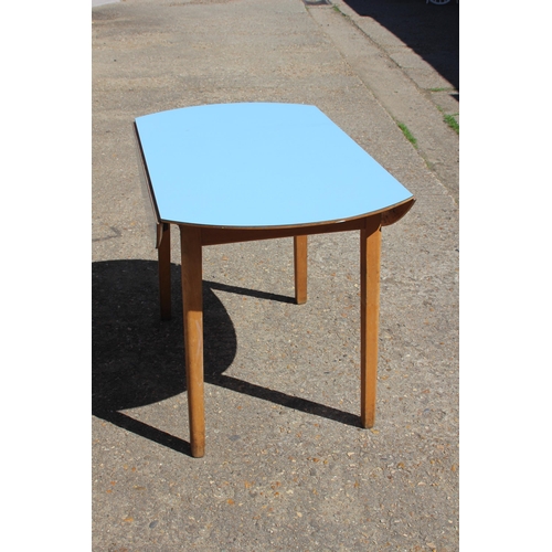 84 - RETRO KITCHENETTE TABLE AND 4 CHAIRS 
100 X 174CM