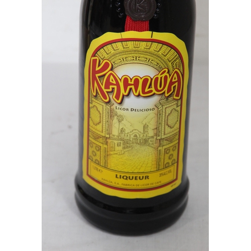 808 - 1 LTR BOTTLE OF IMPORTED KAHLUA