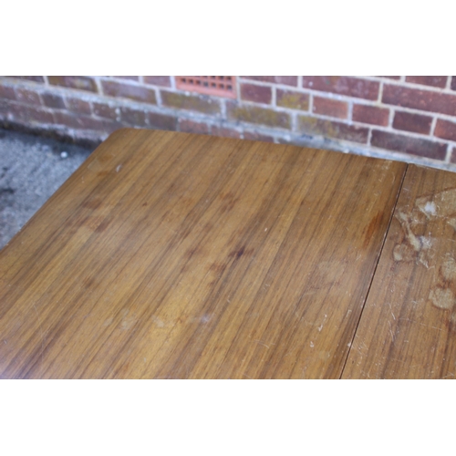 99 - 2 X RETRO DROPLEAF TABLES 
167 X 76 X 167CM