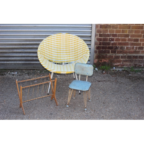 102 - QUANTITY OF 50s RETRO FURNITURE 
75 X 75CM