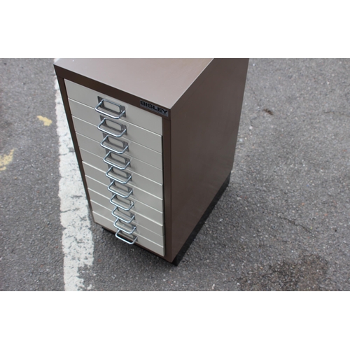 117 - BISLEY FILING CABINET 
28 X 42 X 68CM