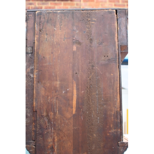 118 - ANTIQUE GRANDFATHER CLOCK CASE 
202 X 23 X 54CM