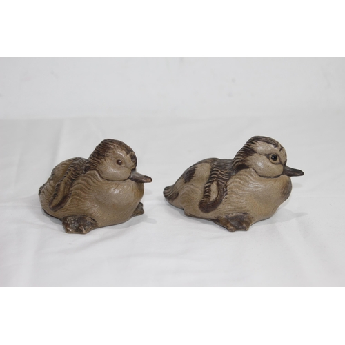 852 - PAIR OF VINTAGE POOLE DUCKS 
12CM