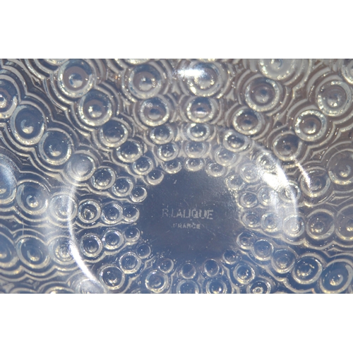 866 - LALIQUE IRIDESCENT BOWL 
8.5 X 21CM