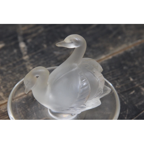 872 - LALIQUE GEESE PIN DISH
8.5CM