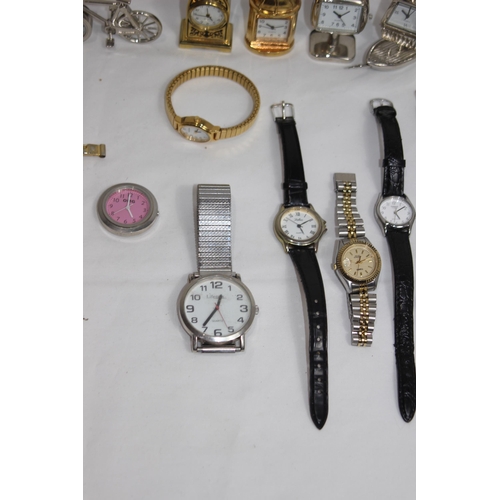 879 - QUANTITY OF WATCHES AND NOVELTY CLOCKS