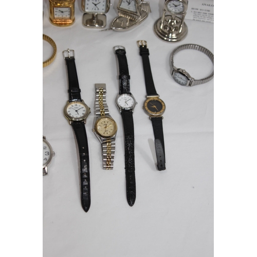 879 - QUANTITY OF WATCHES AND NOVELTY CLOCKS