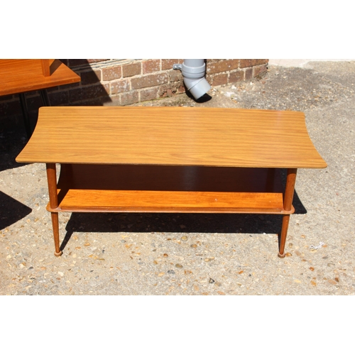 91 - 4 X RETRO COFFEE TABLES 
110 X 38 X 34CM