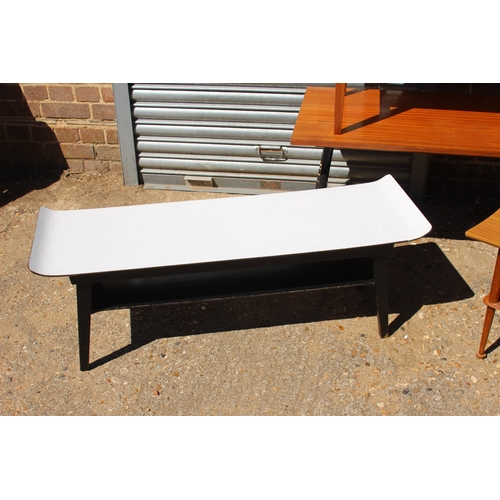 91 - 4 X RETRO COFFEE TABLES 
110 X 38 X 34CM