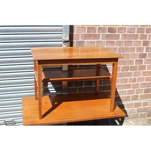 91 - 4 X RETRO COFFEE TABLES 
110 X 38 X 34CM