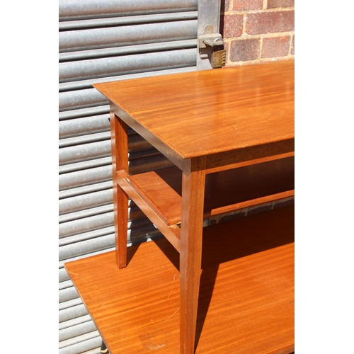 91 - 4 X RETRO COFFEE TABLES 
110 X 38 X 34CM