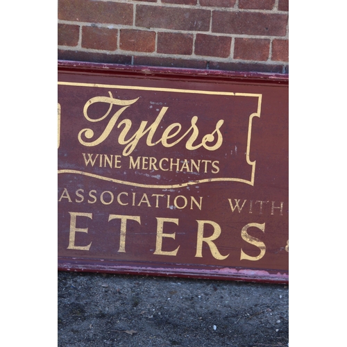 931 - VINTAGE TYLERS WOODEN SIGN
180 X 68CM