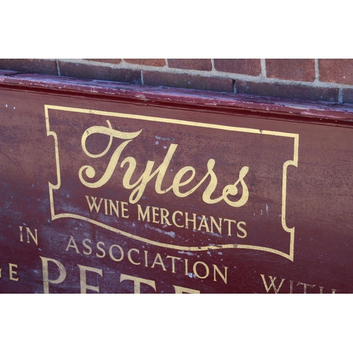 931 - VINTAGE TYLERS WOODEN SIGN
180 X 68CM