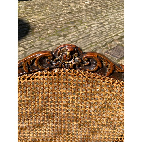 112 - ANTIQUE CANE CHAIR 
62 X 53 X 97CM