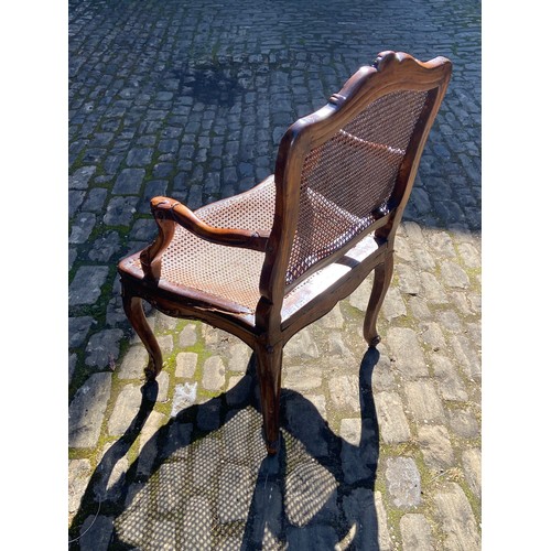 112 - ANTIQUE CANE CHAIR 
62 X 53 X 97CM