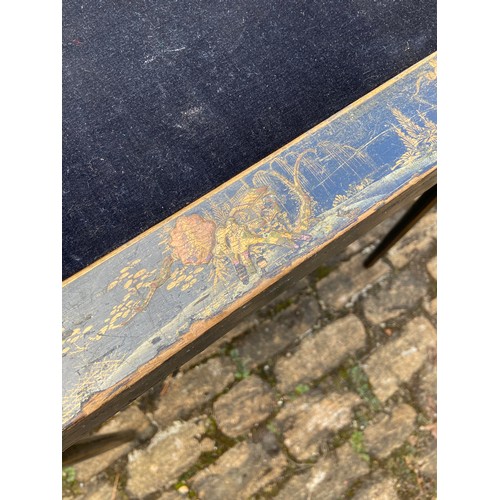 115 - VINTAGE ORIENTAL CARD TABLE WITH FOLD DOWN LEGS 
77 X 77CM